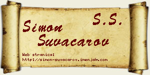 Simon Suvačarov vizit kartica